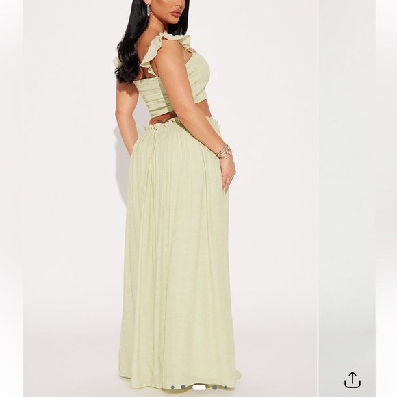 Fashion Nova Light Green Skirt Set - Picture 4 of 4